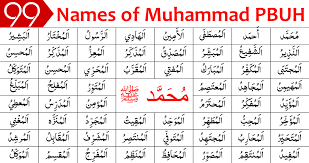 99 names of Muhammad