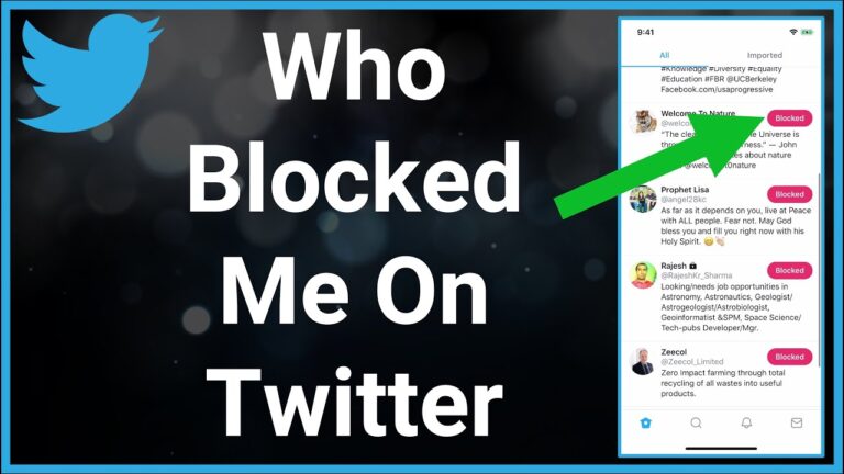 who blocked me on twitter
