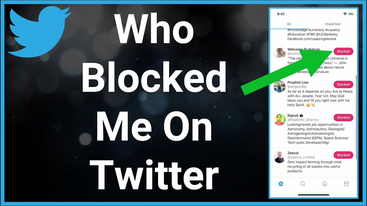 who blocked me on twitter